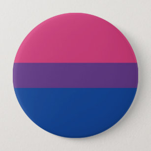 Bóton Redondo 10.16cm Listra bissexual da bandeira do orgulho