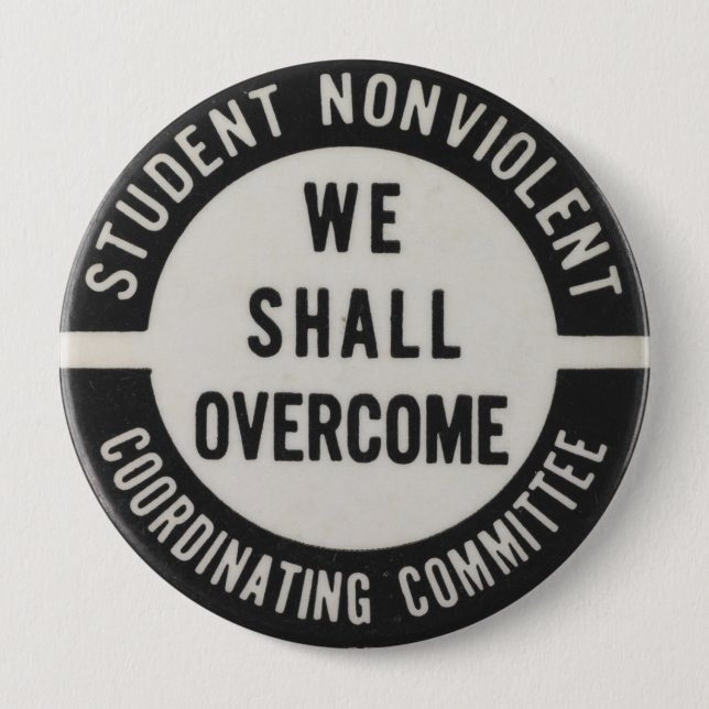 Bóton Redondo 10.16cm março no botão de Washington 1963 (Frente)