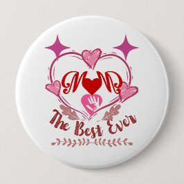 Bóton Redondo 10.16cm Melhor mãe de sempre