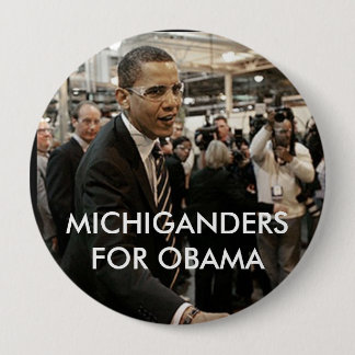 BÓTON REDONDO 10.16CM MICHIGANDERS PARA OBAMA