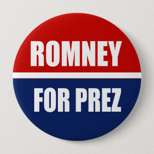 BÓTON REDONDO 10.16CM MITT ROMNEY 2012