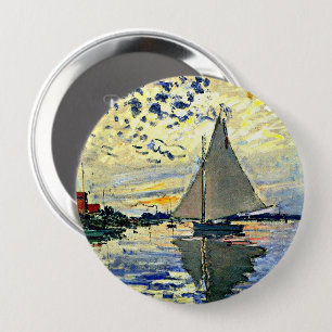 Bóton Redondo 10.16cm Monet - Barco à vela em le Petit Gennevilliers