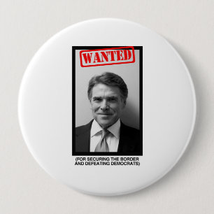 Bóton Redondo 10.16cm Mugshot de Rick Perry