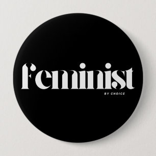Bóton Redondo 10.16cm Mulher Rebelde: Impoderando Botão de Arte Feminist