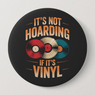 Bóton Redondo 10.16cm Não é açambarcado se o seu vinil