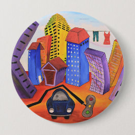 Bóton Redondo 10.16cm Não se esqueça do Crachá Wash