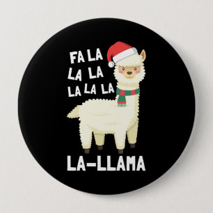 Bóton Redondo 10.16cm Natal Fa La Llama Essential
