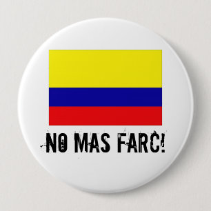 Bóton Redondo 10.16cm NENHUM MAS FARC! botão