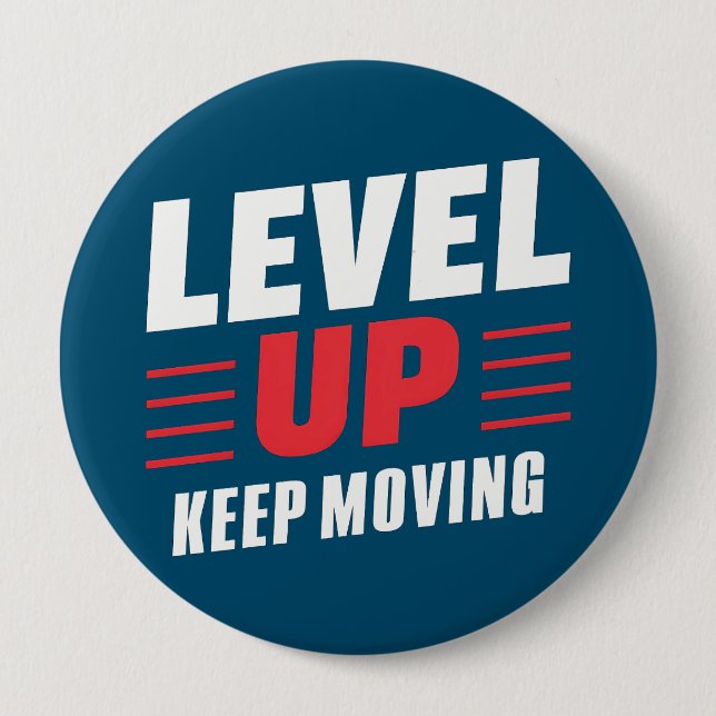 Bóton Redondo 10.16cm Nivelar para Cima Continuar a Mover (Frente)