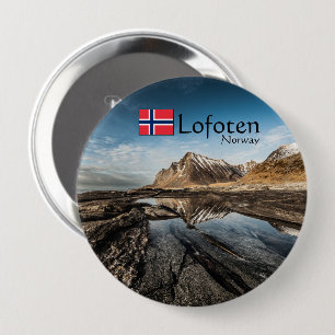 Bóton Redondo 10.16cm Noruega Lofoten Landscape Photo