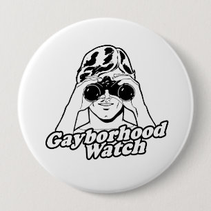 Bóton Redondo 10.16cm O relógio de Gayborhood