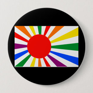 BÓTON REDONDO 10.16CM ORGULHO GAY JAPONÊS