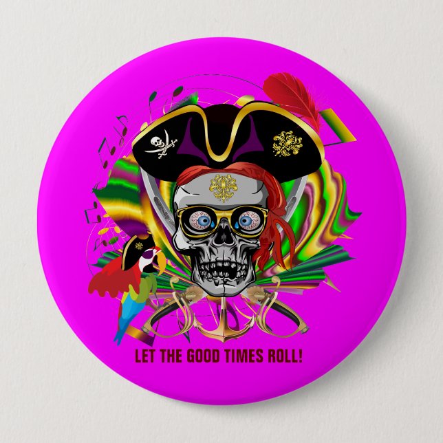 Bóton Redondo 10.16cm Pai (Frente)