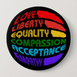 Bóton Redondo 10.16cm Palavras Para Viver Por