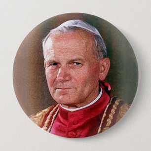Bóton Redondo 10.16cm Papa St John Paul II