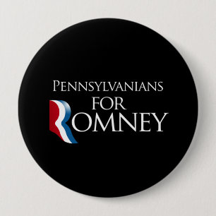 Bóton Redondo 10.16cm Pennsylvanians para Romney - .png