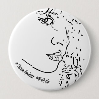 Bóton Redondo 10.16cm Pin do suporte do #TeamAmber