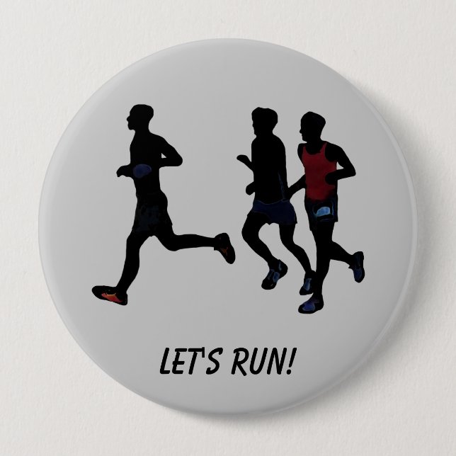 Bóton Redondo 10.16cm Prepare-se para os botões de esportes de rodízios (Frente)