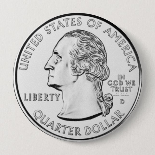 Bóton Redondo 10.16cm Quarto (Frente)