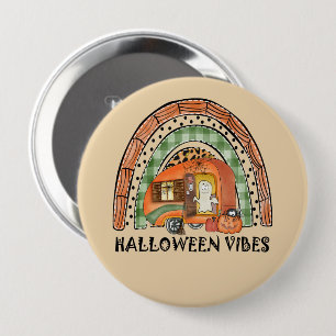 Bóton Redondo 10.16cm Rainbow Halloween Vibes Camper/ Trailer