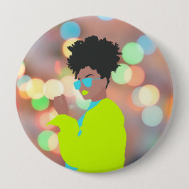 Bóton Redondo 10.16cm Rainha Dançante.