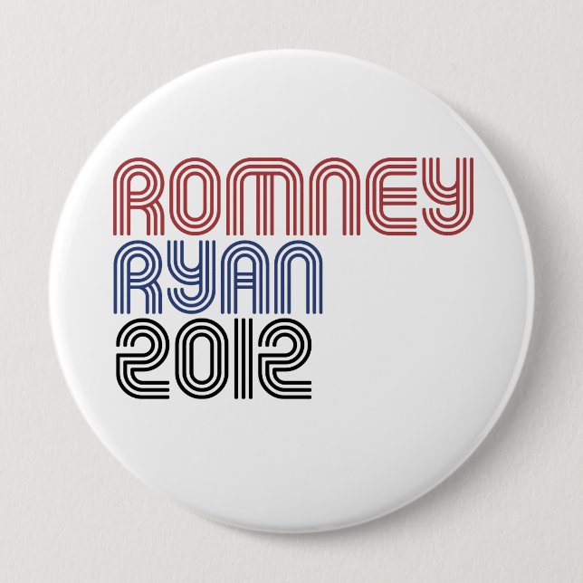 Bóton Redondo 10.16cm ROMNEY RYAN VP DISCO.png (Frente)