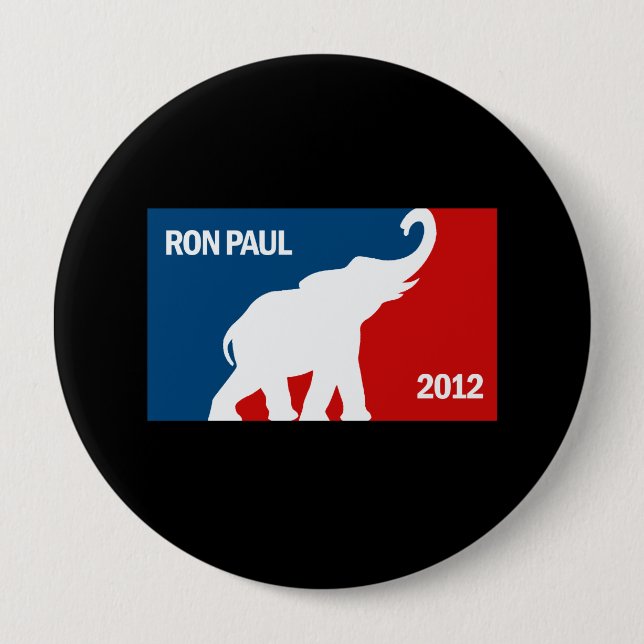 BÓTON REDONDO 10.16CM RON PAUL 2012 PRO (Frente)