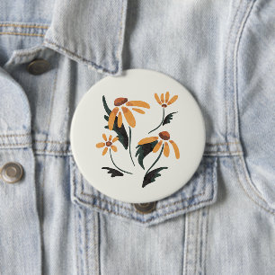 Bóton Redondo 10.16cm Rudbeckia Hirta Flores Estéticas Susan De Olhos Ne