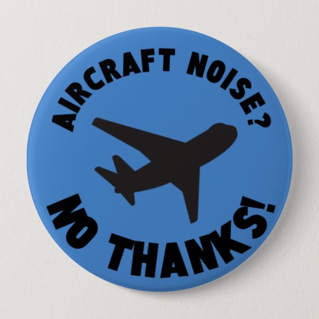 Bóton Redondo 10.16cm ruído aéreo? sem obrigados (Frente)