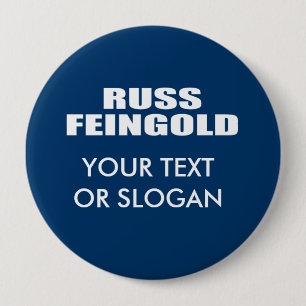 BÓTON REDONDO 10.16CM RUSS FEINGOLD PARA O SENADO