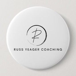 Bóton Redondo 10.16cm Russ Yeager Coaching Signature Logo