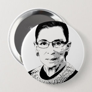 Bóton Redondo 10.16cm Ruth Bader Ginsburg