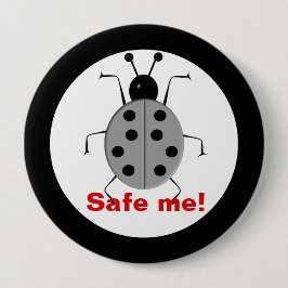 Bóton Redondo 10.16cm Salve-me! Escaravelhos coloridos, personalizados