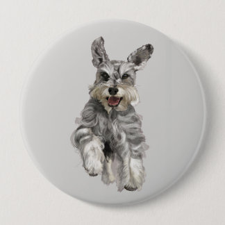 Bóton Redondo 10.16cm Schnauzer