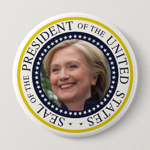 Bóton Redondo 10.16cm Selo da Presidente dos Estados Unidos