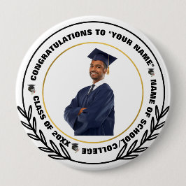 Bóton Redondo 10.16cm Skaymarts | Celebração de Graduação de Graduação