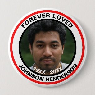 Bóton Redondo 10.16cm Skaymarts Para Sempre Adorado Por Todos Funerais