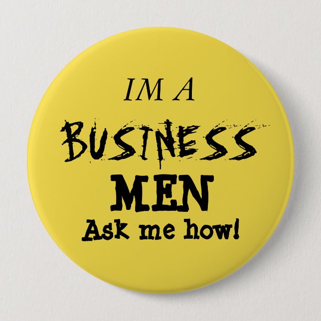 Bóton Redondo 10.16cm Sou um empresário (Frente)