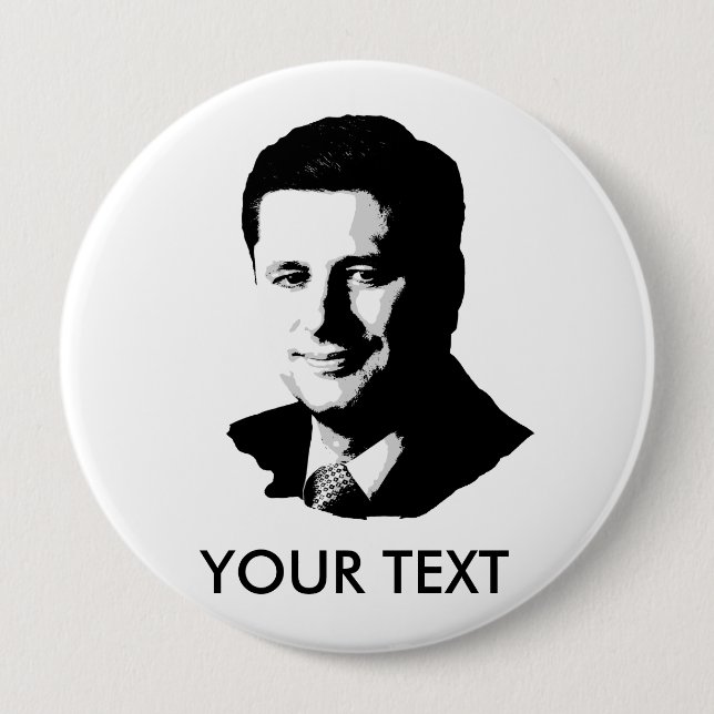 Bóton Redondo 10.16cm Stephen Harper (Frente)