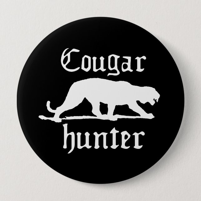 Bóton Redondo 10.16cm T-shirt COUGAR HUNTER (Frente)