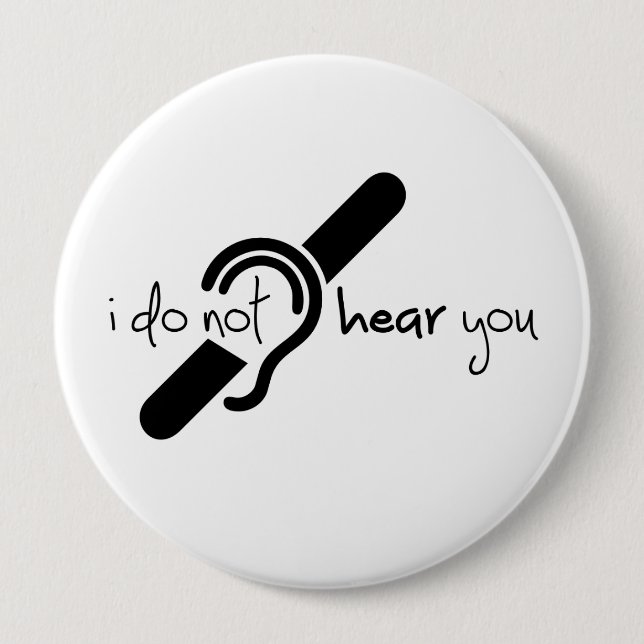 Bóton Redondo 10.16cm Tecido, espinheiro, doofheid, georverlies teken (Frente)