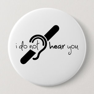 Bóton Redondo 10.16cm Tecido, espinheiro, doofheid, georverlies teken