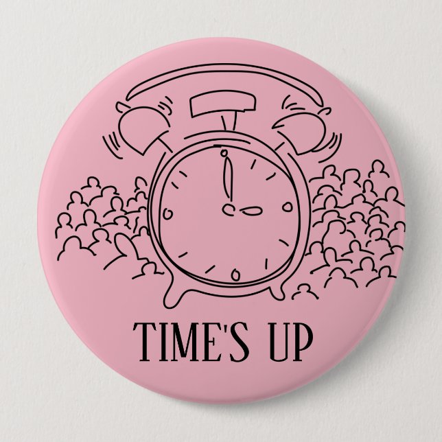 Bóton Redondo 10.16cm TEMPO ACIMA do estilo 19 (Frente)