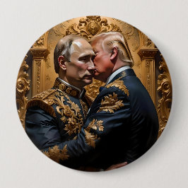 Bóton Redondo 10.16cm Trump e Putin Embrace
