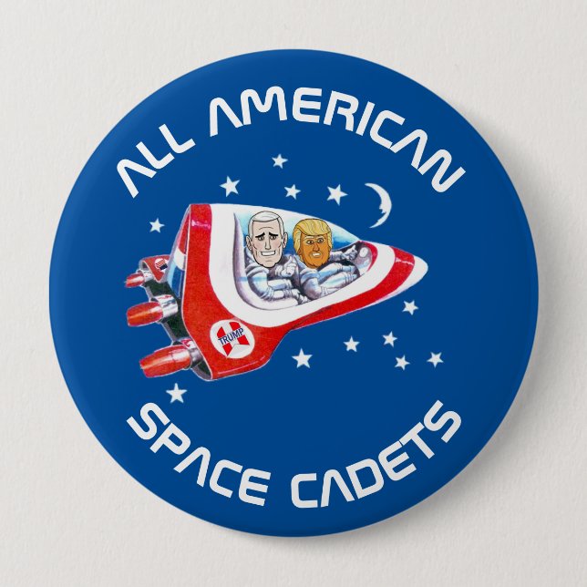 Bóton Redondo 10.16cm Trunfo & moedas de um centavo (Frente)