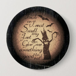 Bóton Redondo 10.16cm Truque ou Tratar