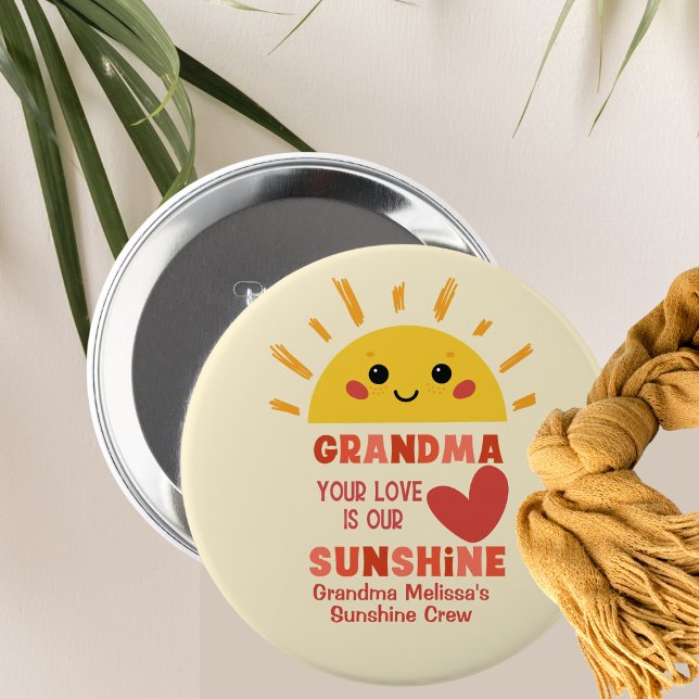 Bóton Redondo 10.16cm Uma Bela Família Amarela De Amor (Criador carregado)