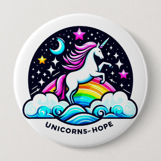 Bóton Redondo 10.16cm Unicórnios da Esperança