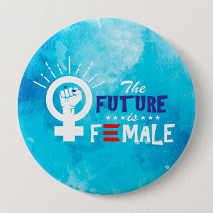 Bóton Redondo 10.16cm Vice-Presidente Kamala Harris Futuro é Mulher