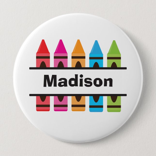 Bóton Redondo 10.16cm Voltar ao botão da escola (Frente)